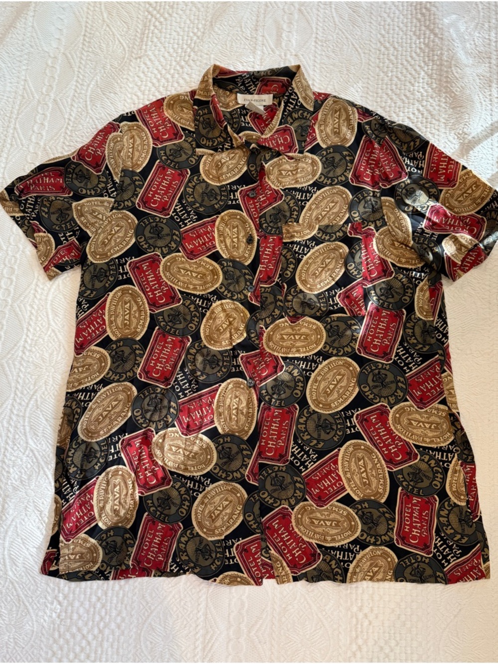 Vintage Evan Picone 100% Silk Shirt Women’s Size 12